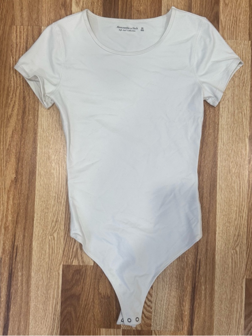Abercrombie & Fitch White Tshirt Bodysuit Size XS